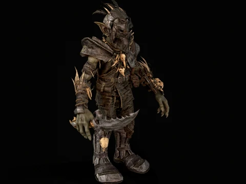 Goblin Fighter 1 3D Model