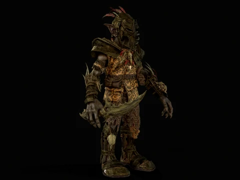 Goblin Fighter 1 3D Model