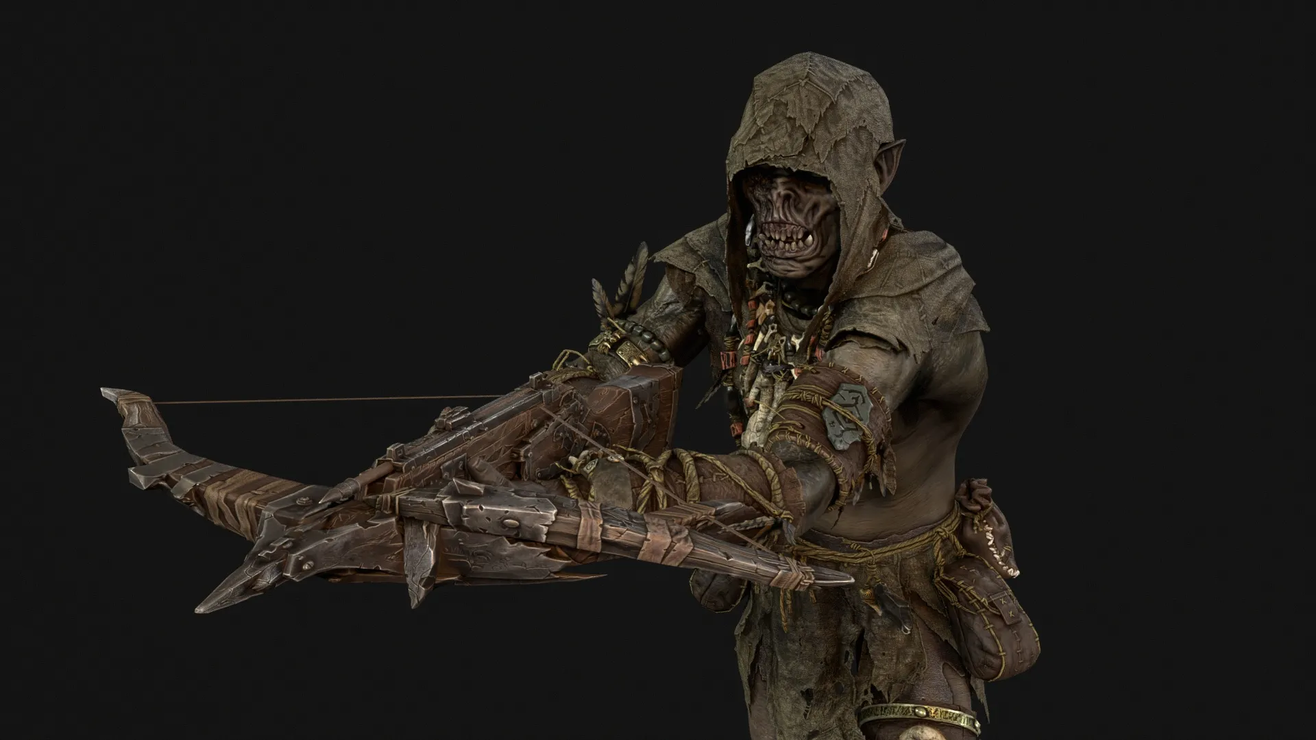Escoteiro Orc Modelo 3D .c4d .max .obj .3ds .fbx .stl .blend 