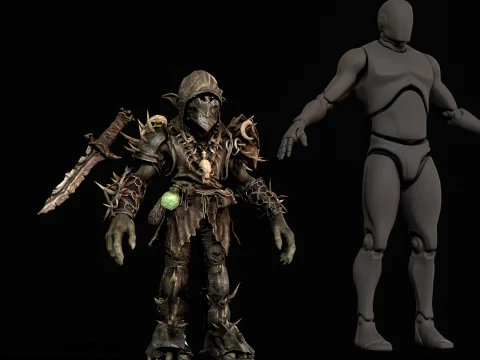Goblin Fighter Two 3D Model