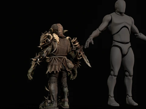 Goblin Fighter Two 3D Model