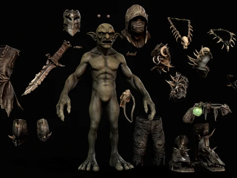 Goblin Fighter Two 3D Model