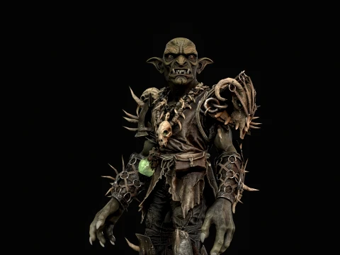 Goblin Fighter Two 3D Model