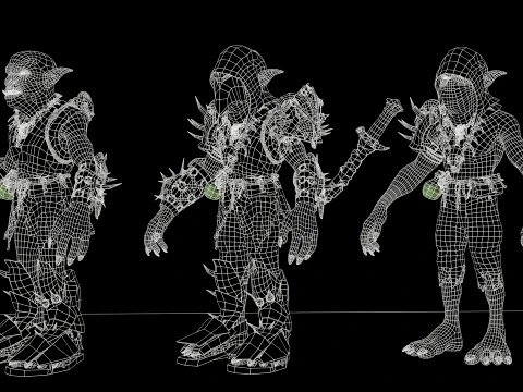 Goblin Fighter Two 3D Model