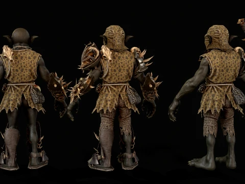 Goblin Fighter Two 3D Model