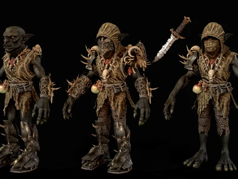 Goblin Fighter Two 3D Model