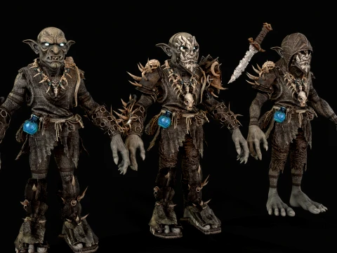 Goblin Fighter Two 3D Model