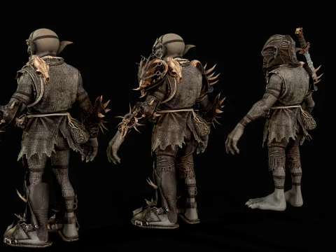 Goblin Fighter Two 3D Model