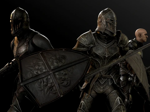 Dark Knight NPC Three 3D Model
