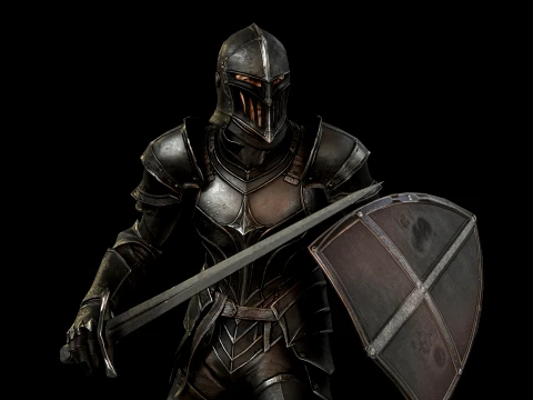 Dark Knight NPC Three 3D Model