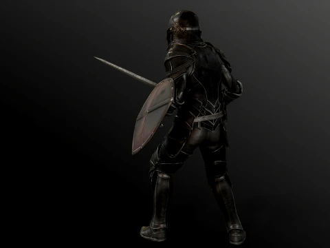 Dark Knight NPC Three 3D Model