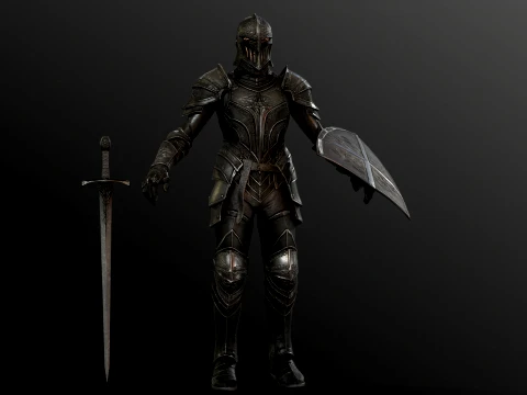 Dark Knight NPC Three 3D Model