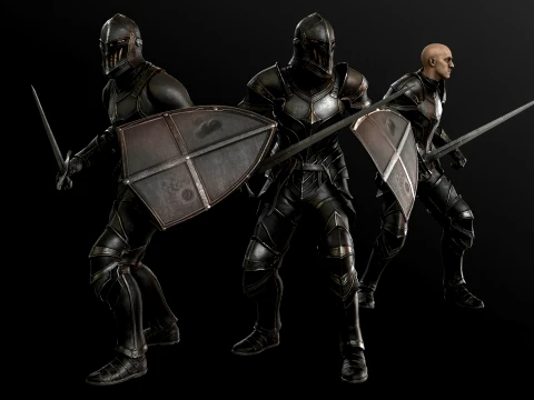 Dark Knight NPC Three 3D Model