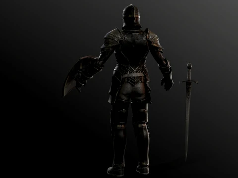 Dark Knight NPC Three 3D Model