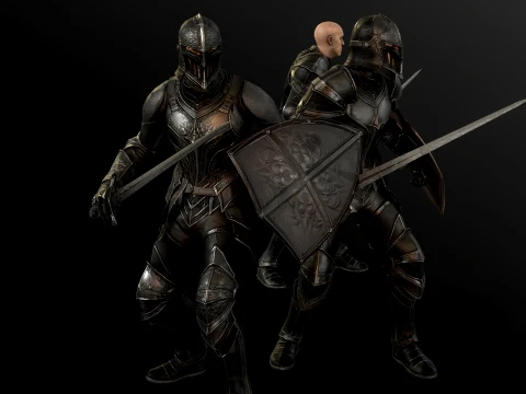 Dark Knight NPC Three 3D Model