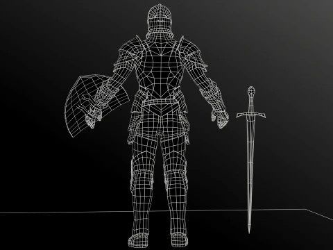 Dark Knight NPC Three 3D Model