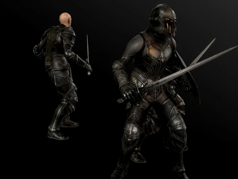Dark Knight NPC Three 3D Model