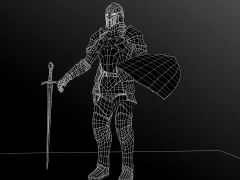 Dark Knight NPC Three 3D Model