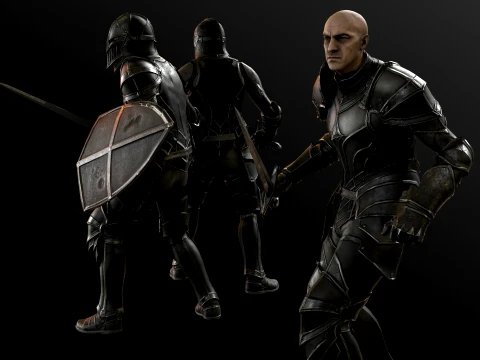 Dark Knight NPC Three 3D Model