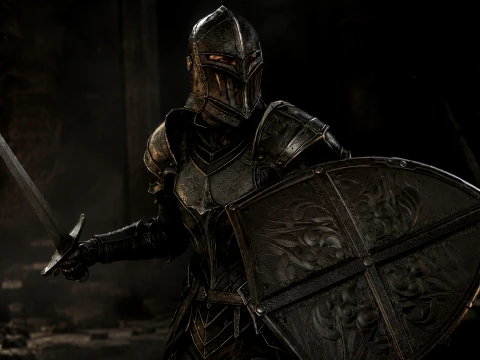 Dark Knight NPC Three 3D Model