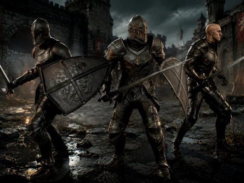 Dark Knight NPC Three 3D Model