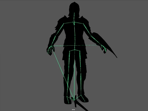 Dark Knight NPC Three 3D Model