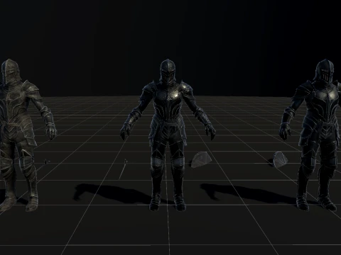 Dark Knight NPC Three 3D Model