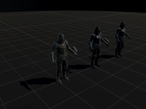 Dark Knight NPC Three 3D Model