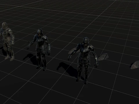 Dark Knight NPC Three 3D Model