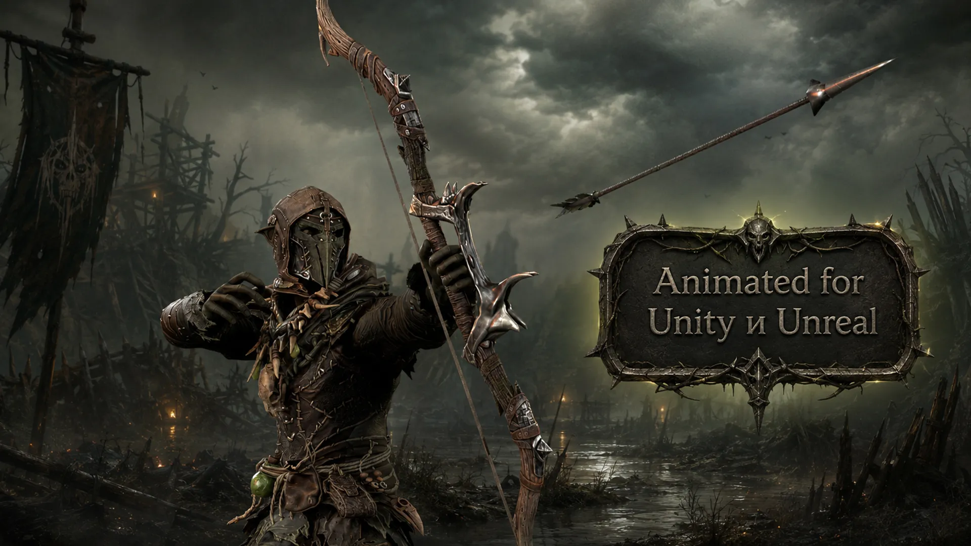 Orc Archer 3D Model .c4d .max .obj .3ds .fbx .stl .blend 