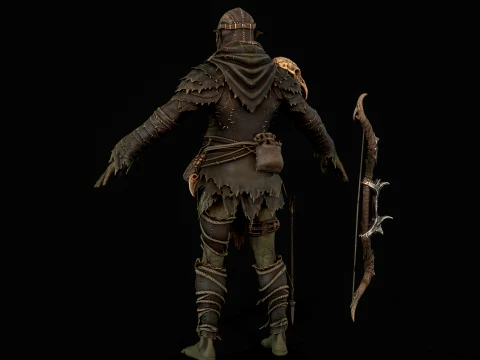 Orc Archer 3D Model