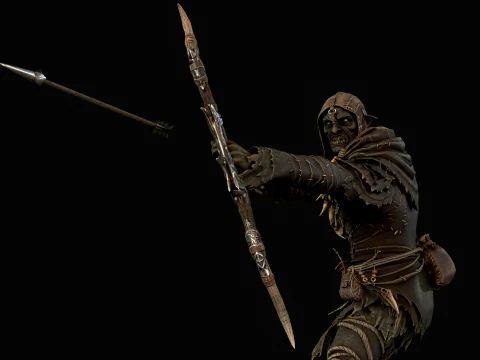 Orc Archer 3D Model