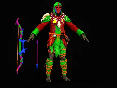 Orc Archer 3D Model