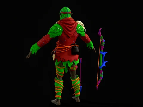 Orc Archer 3D Model