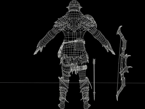 Orc Archer 3D Model