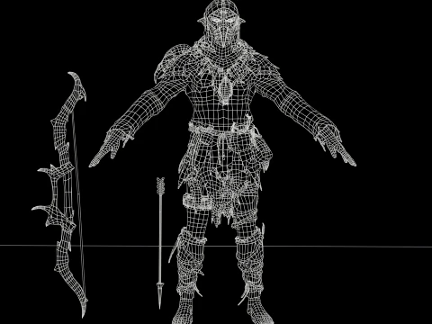Orc Archer 3D Model