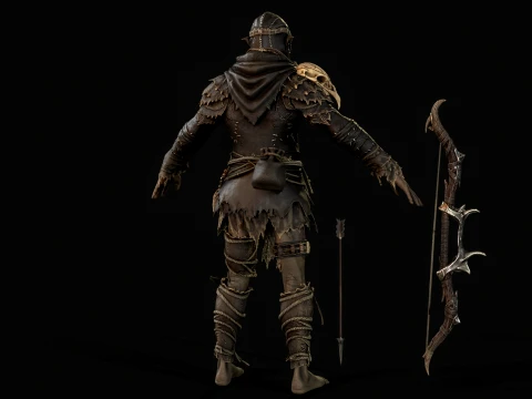 Orc Archer 3D Model