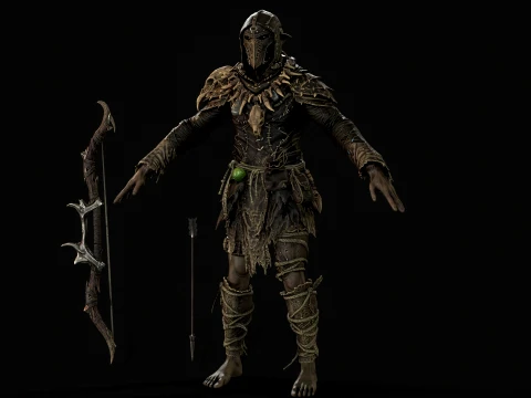 Orc Archer 3D Model
