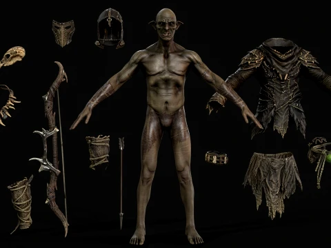 Orc Archer 3D Model
