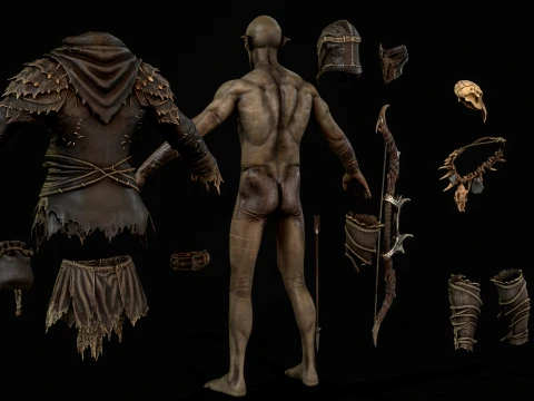Orc Archer 3D Model