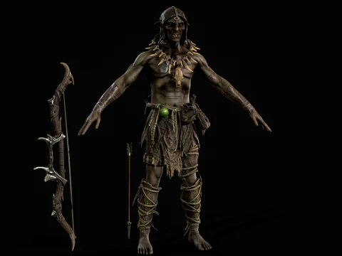 Orc Archer 3D Model