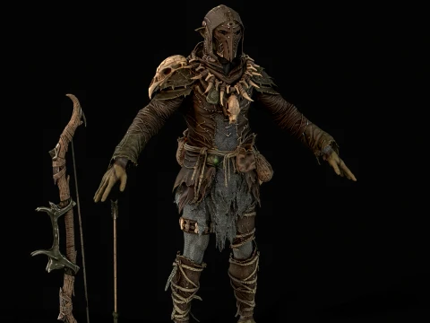 Orc Archer 3D Model