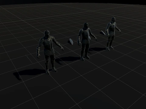 Dark Knight NPC Four 3D Model