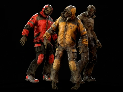 Zombie Miner Two 3D Model