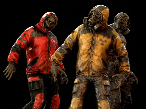 Zombie Miner Two 3D Model