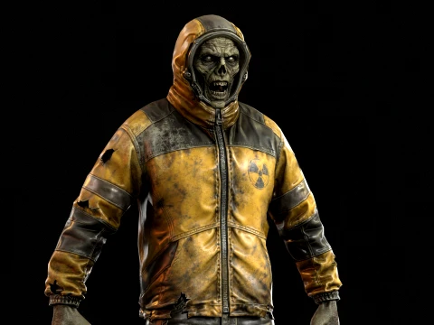 Zombie Miner Two 3D Model