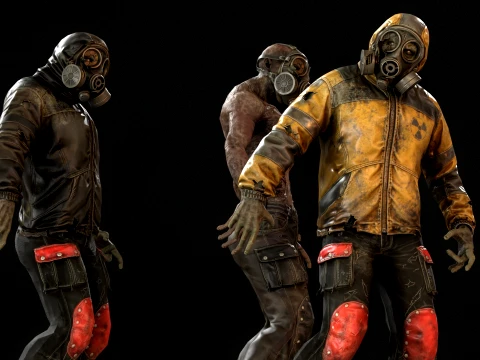 Zombie Miner Two 3D Model