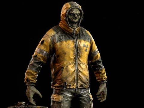 Zombie Miner Two 3D Model