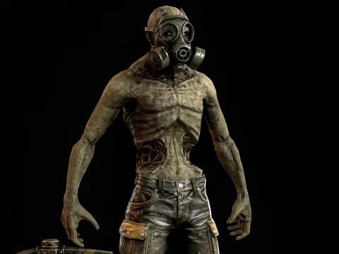 Zombie Miner Two 3D Model