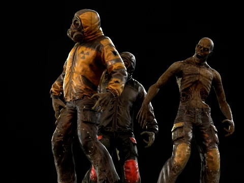 Zombie Miner Two 3D Model